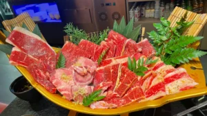 Beef on plate in Kobe